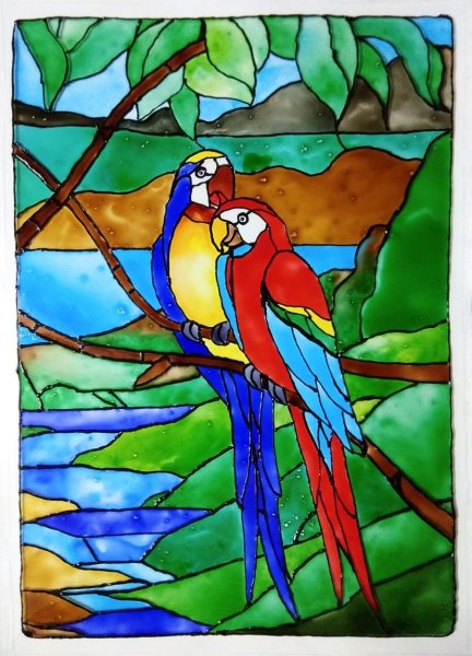 Витражи для раскрашивания детям