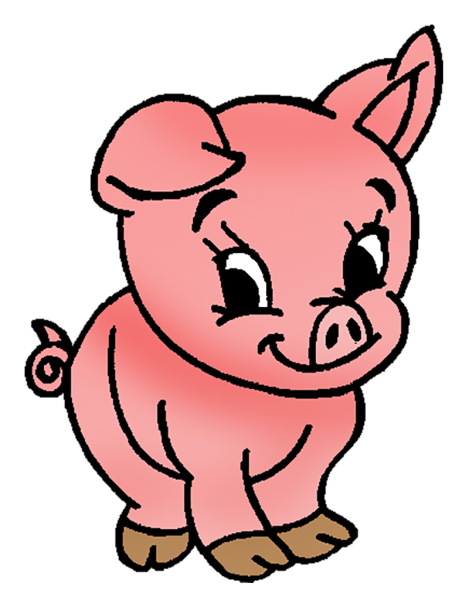 Поросенок рисунок