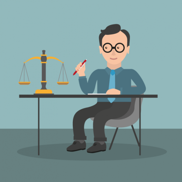 Юрист иллюстрация