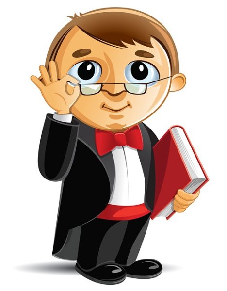 Умный человек мультяшный