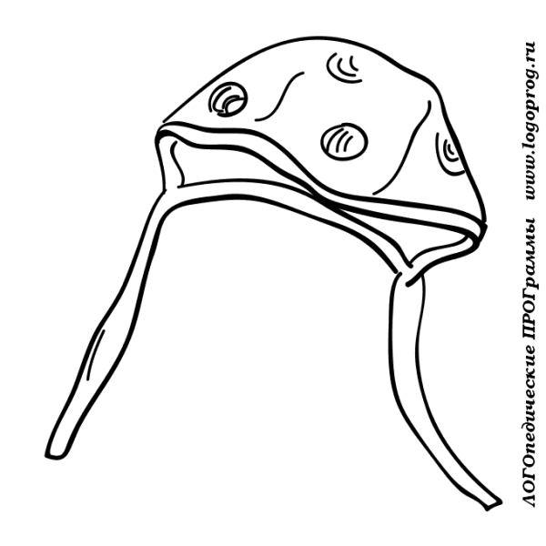 Чепчик раскраска для детей