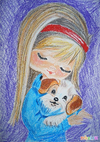 Рисование пастелью для детей