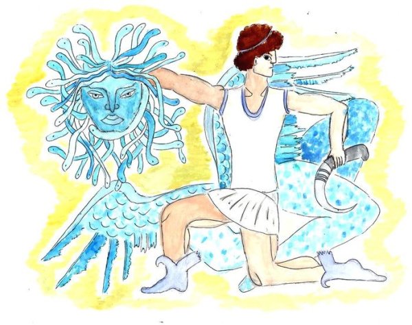 Персей и медуза Горгона для детей