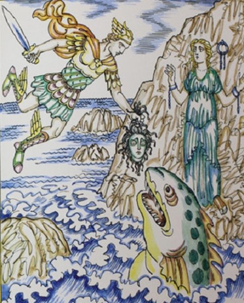 Храбрый Персей и медуза Горгона