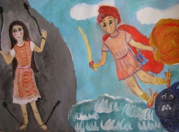 Детские рисунки Персея