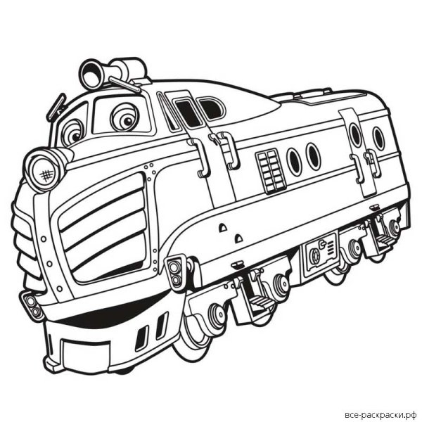 Раскраска электровоз