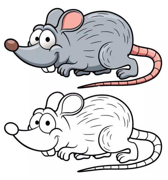 Крыса рисунок для детей