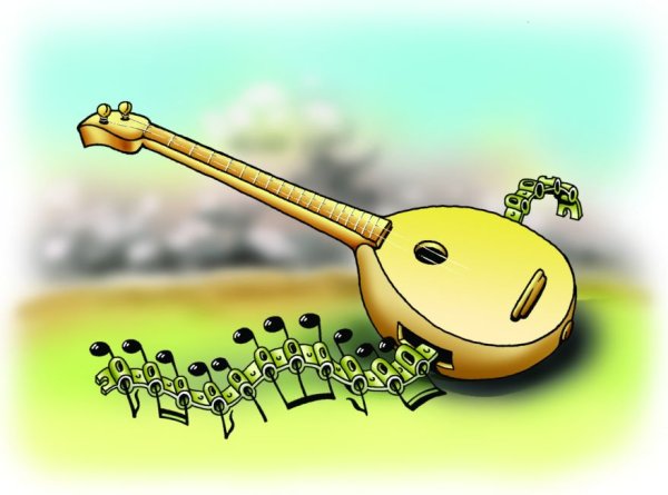 Домра рисунок