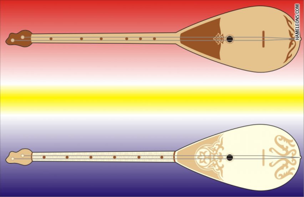 Домбра из картона