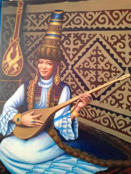 Девушка с домброй