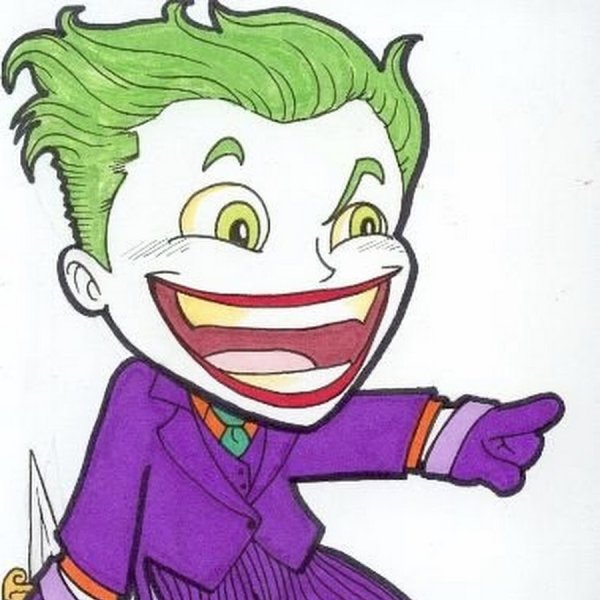 Джокер в мультяшном стиле