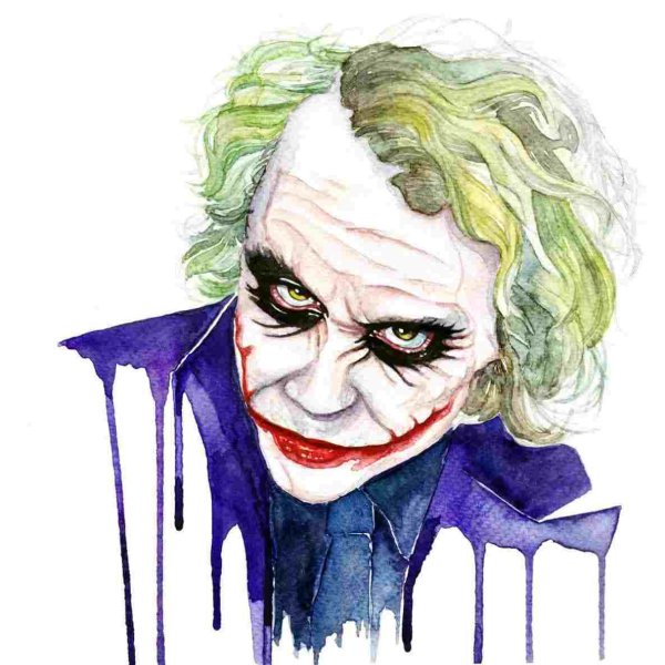 Джокер Heath Ledger Art