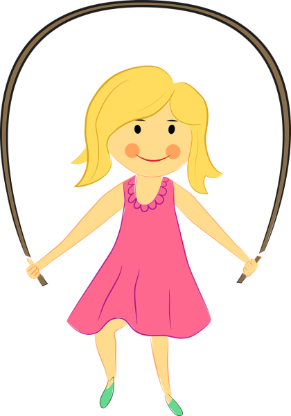 Девочка со скакалкой для детей