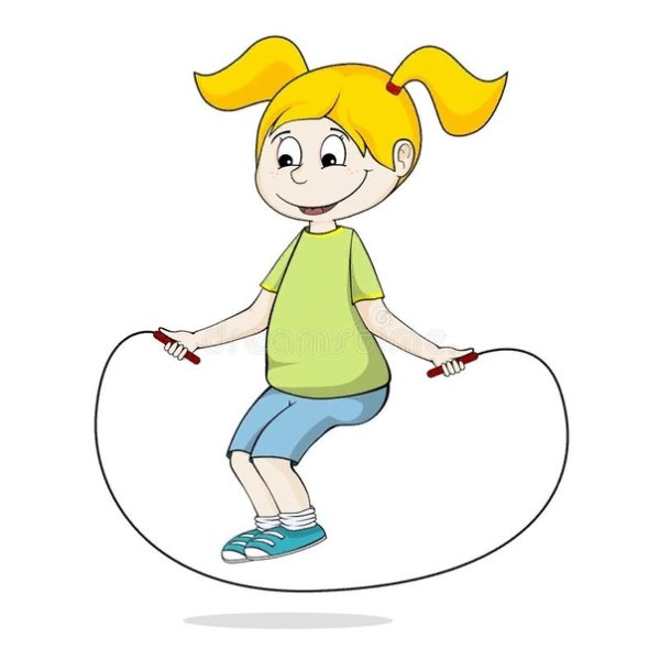 Человек прыгает через скакалку