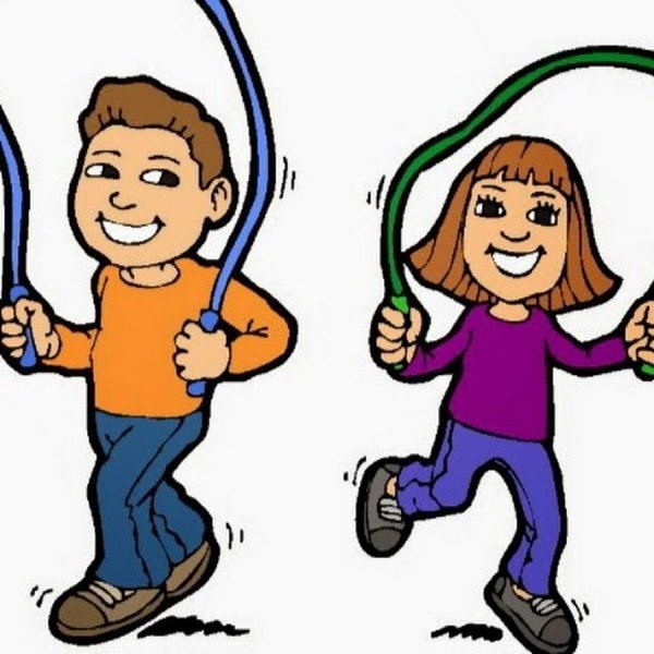 Прыжки через скакалку и обруч