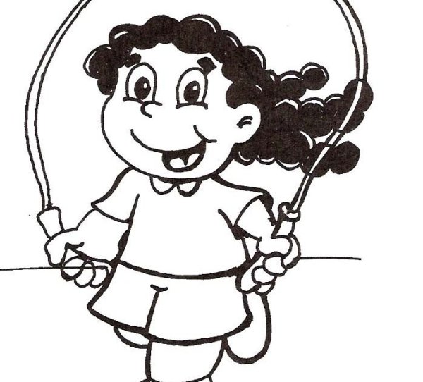 Скакалка раскраска