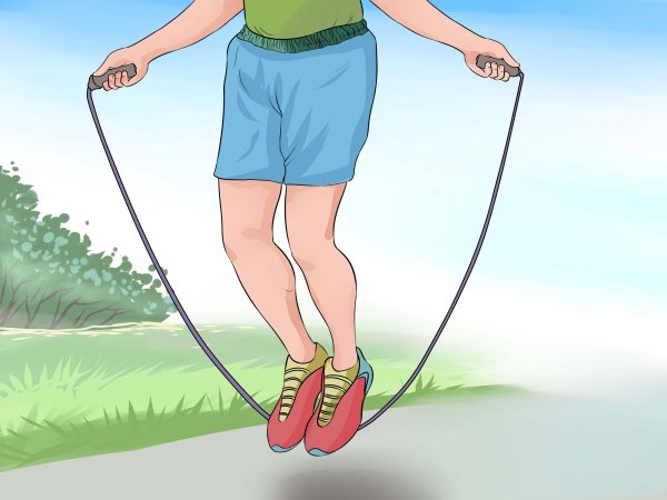 Прыжки на скакалке дети