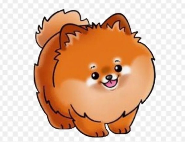 Шпиц мультяшный