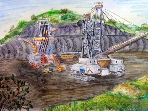 Шахта рисунок