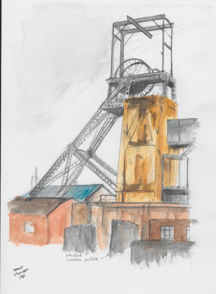 Шахта нарисованная