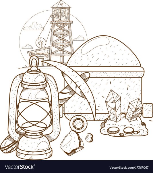 Шахта нарисованная