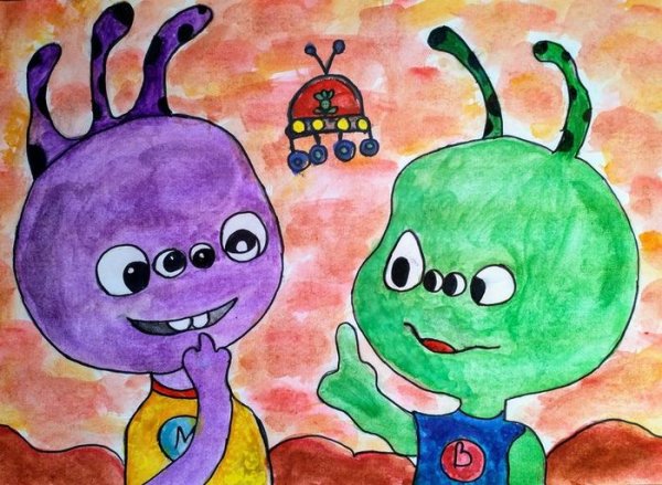 Инопланетяне детские рисунки