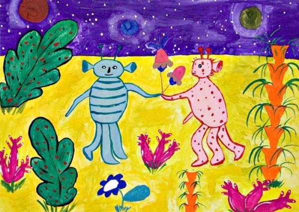 Рисование инопланетяне