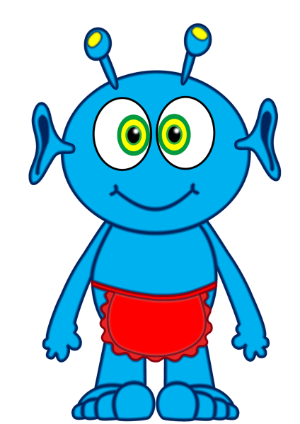 Изображение инопланетянина для детей