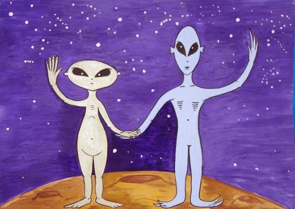Рисование инопланетяне