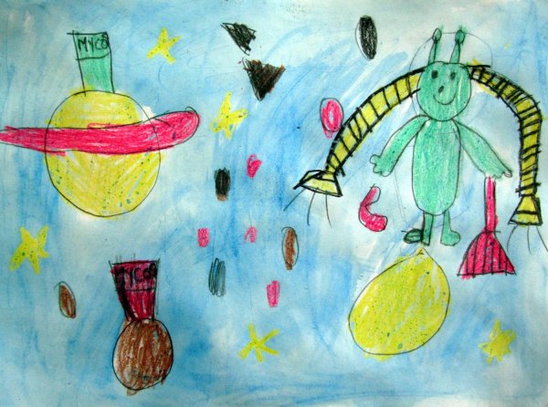 Рисование с детьми инопланетяне