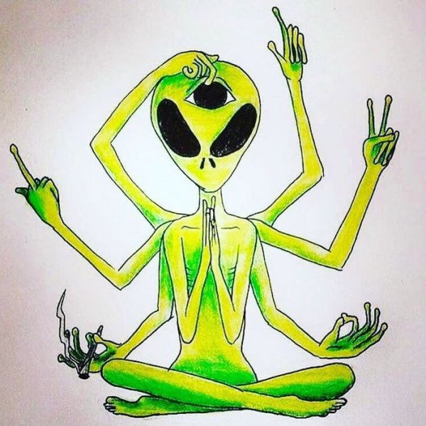Рисование инопланетяне