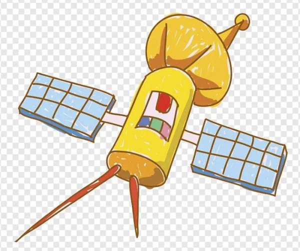 Спутник мультяшный