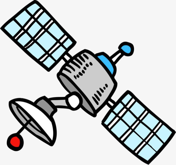 Космический Спутник раскраска