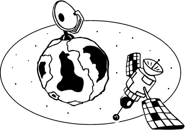 Спутник карандашом