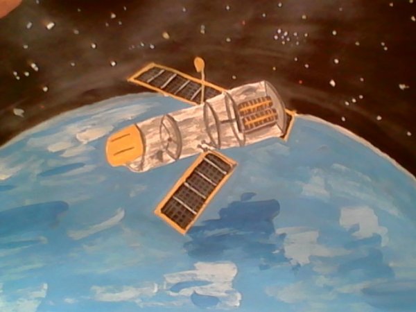 Спутник земли рисунок