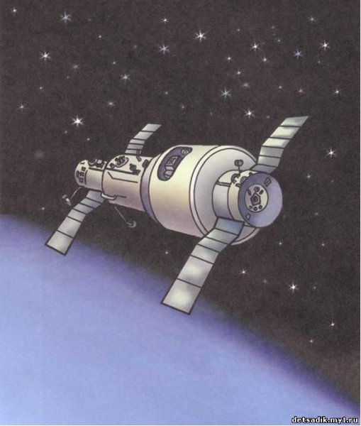 Раскраска Космическая станция