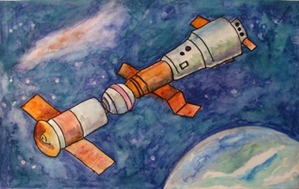 Космический отель рисунки карандашом