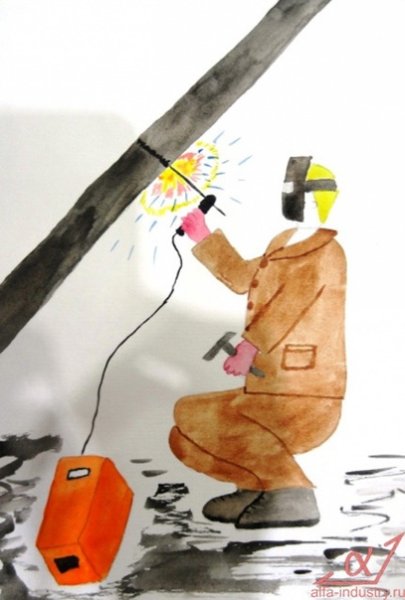 Детские рисунки сварщика