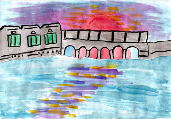 Детские рисунки гидроэлектростанции