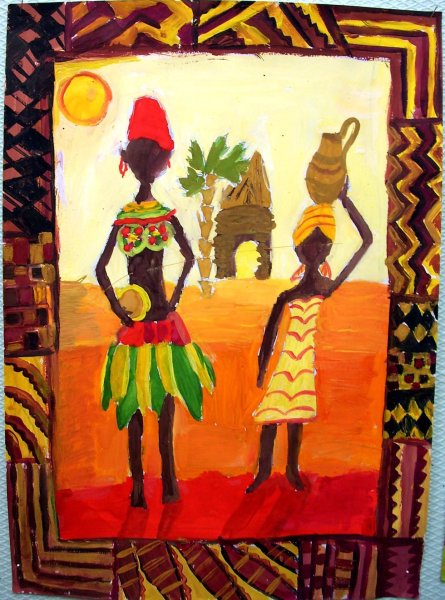 Детские рисунки Африки