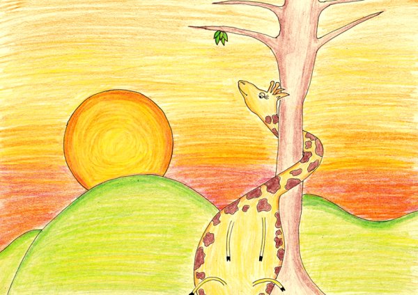 Африка детский рисунок