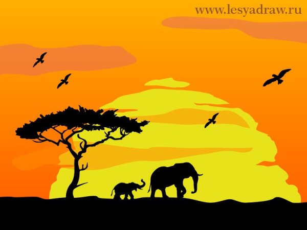 Саванна Король Лев Африка