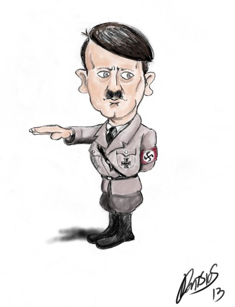 Адольф Гитлер автопортрет