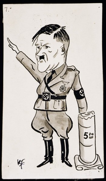 Адольф Гитлер карикатура