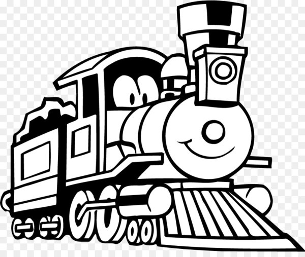 Поезд трафарет