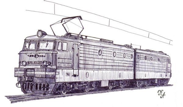 Электровоз вл11 рисунок