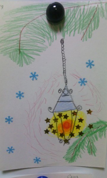 Фонарик рисунок для детей