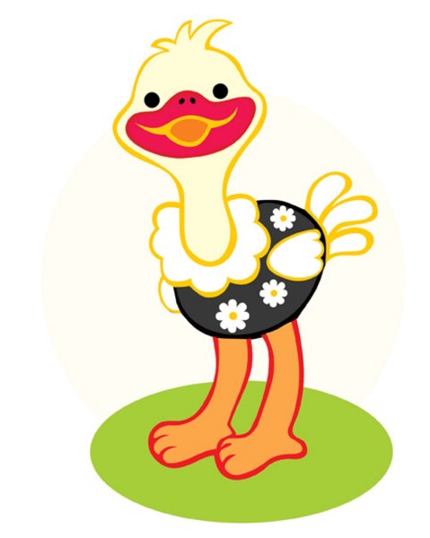 Иллюстрация страусов