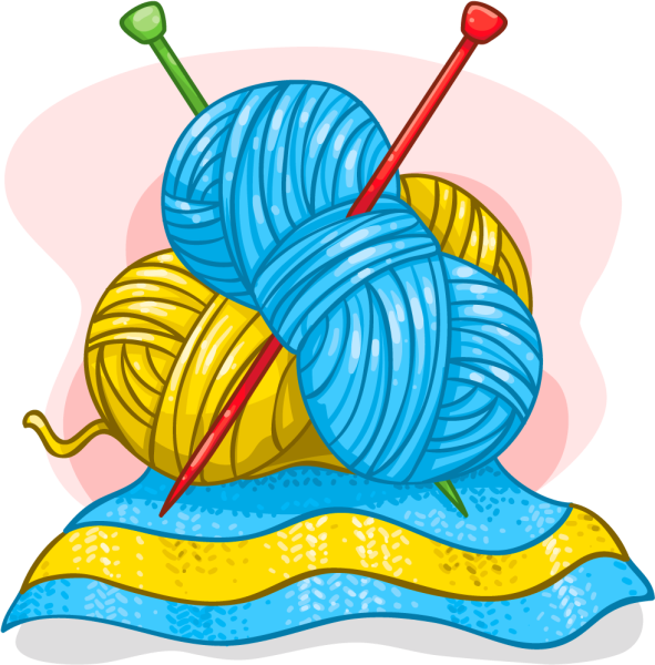 Клубок со спицами