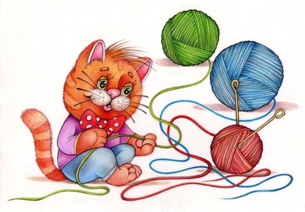 Рисование для детей клубочки